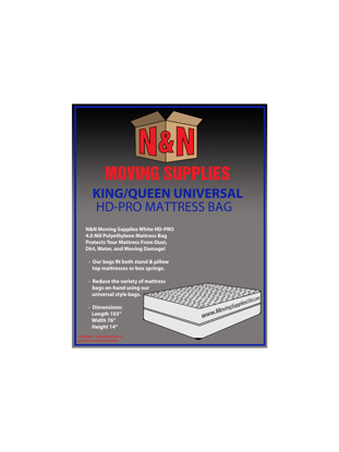 Picture of Mattress Bag King/Queen HD - 4mil. (Case of 20 Bags)