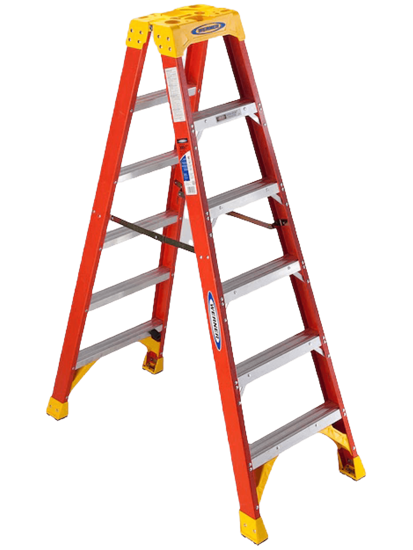 Picture of 6' Dual Fiberglass Ladder