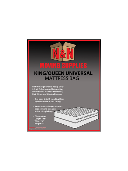 Picture of Mattress Bag King/Queen (1 Bag Per Pack)