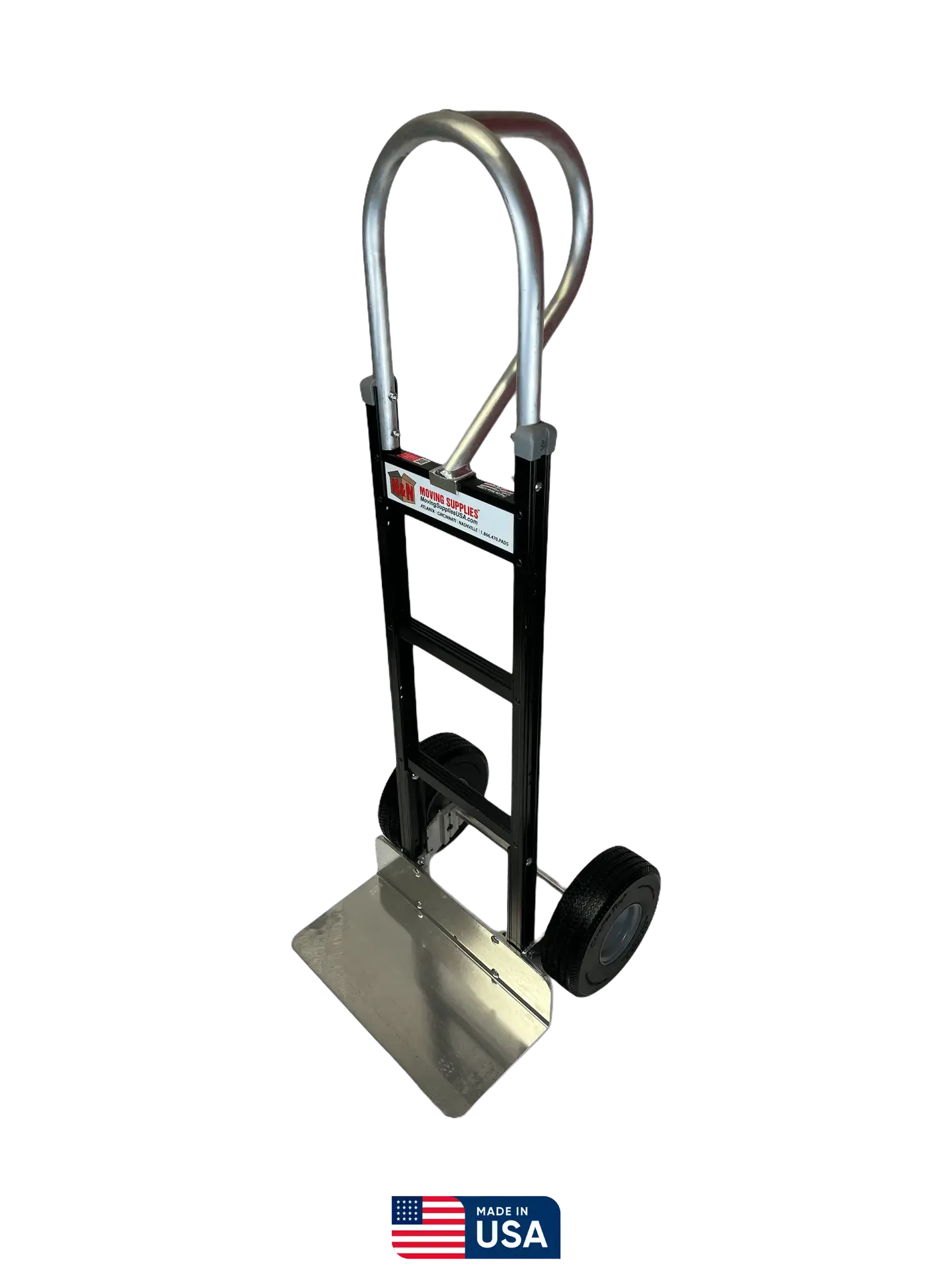 Picture of Black Liberator Aluminum Hand Truck - Solid Nose Plate