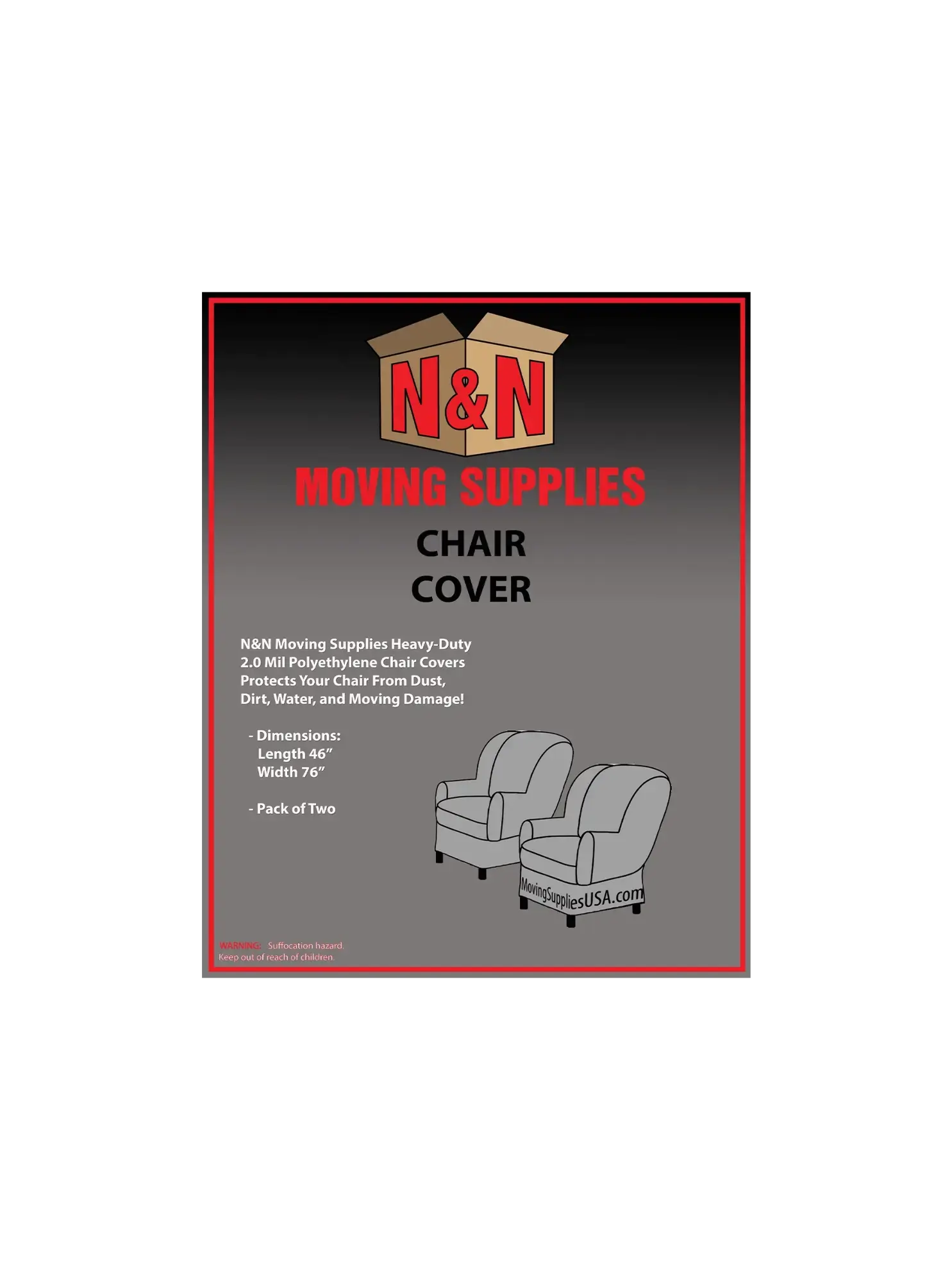 Picture of Plastic Chair Cover (2 Bags Per Pack)