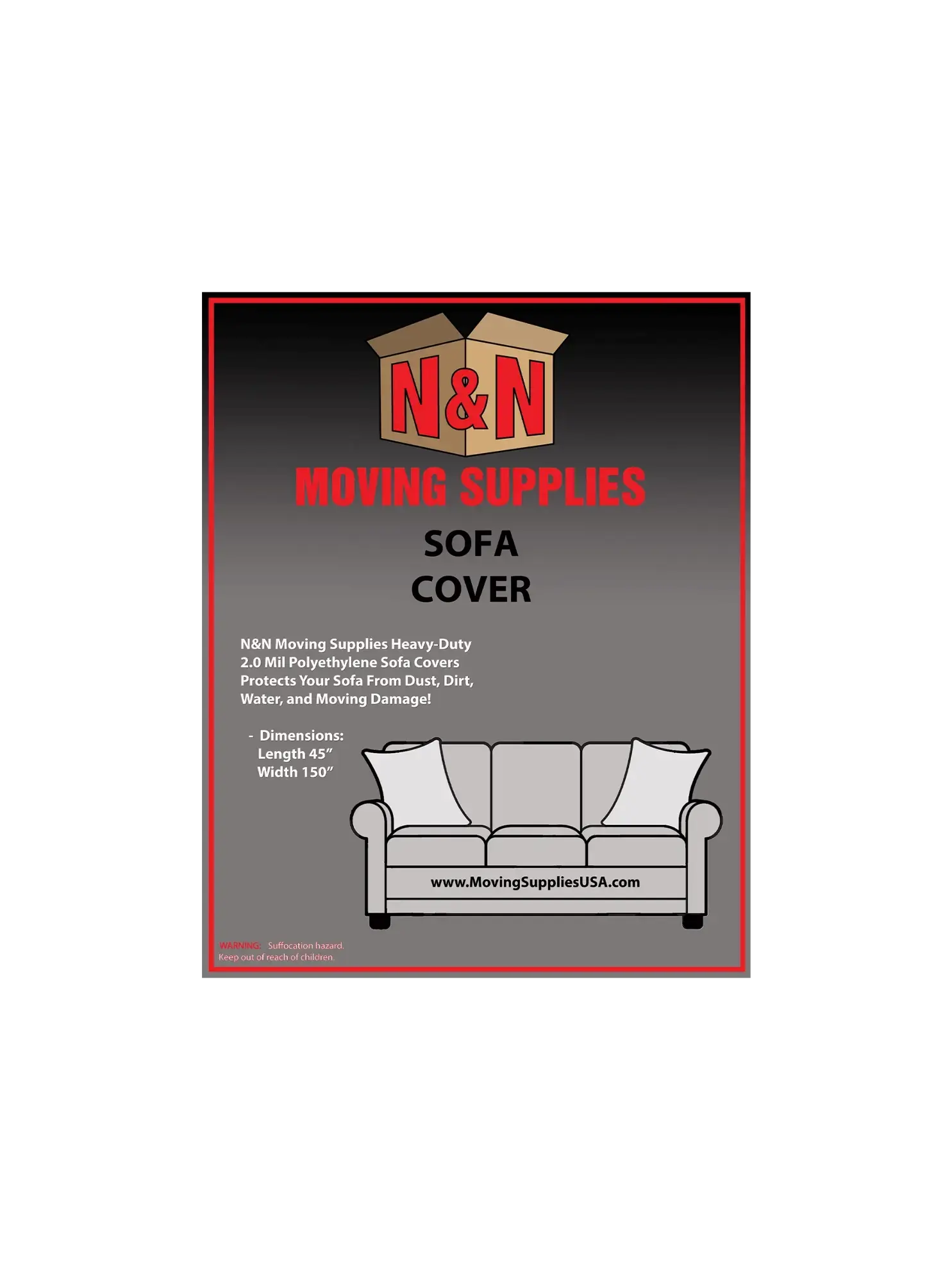 Picture of Plastic Sofa Cover (1 Bag Per Pack)