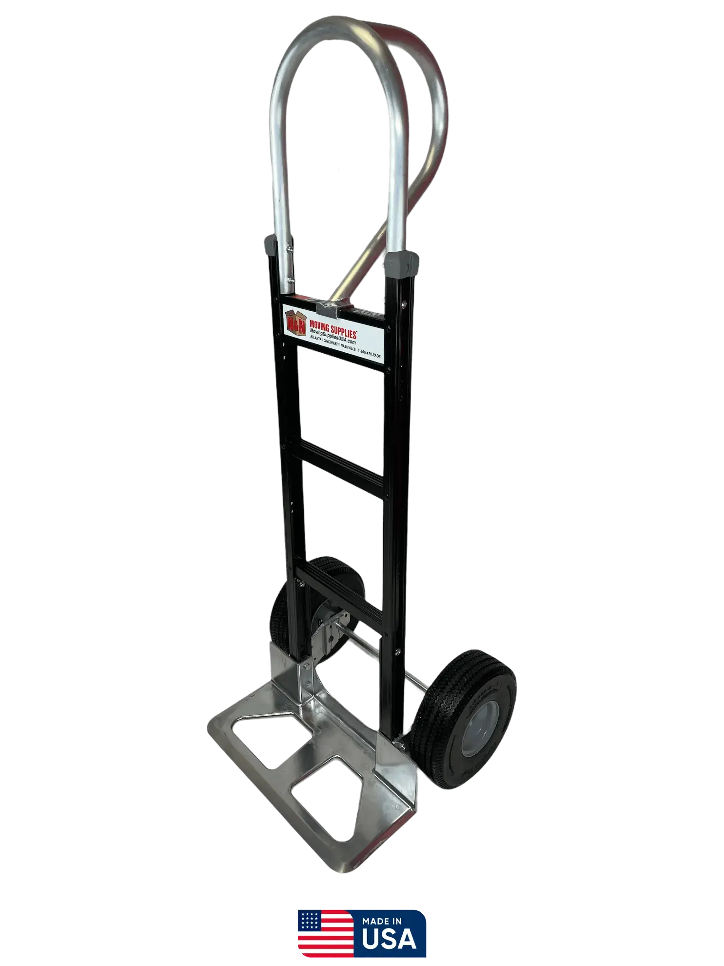 Picture of Black Liberator Aluminum Hand Truck - Cutout Nose Plate