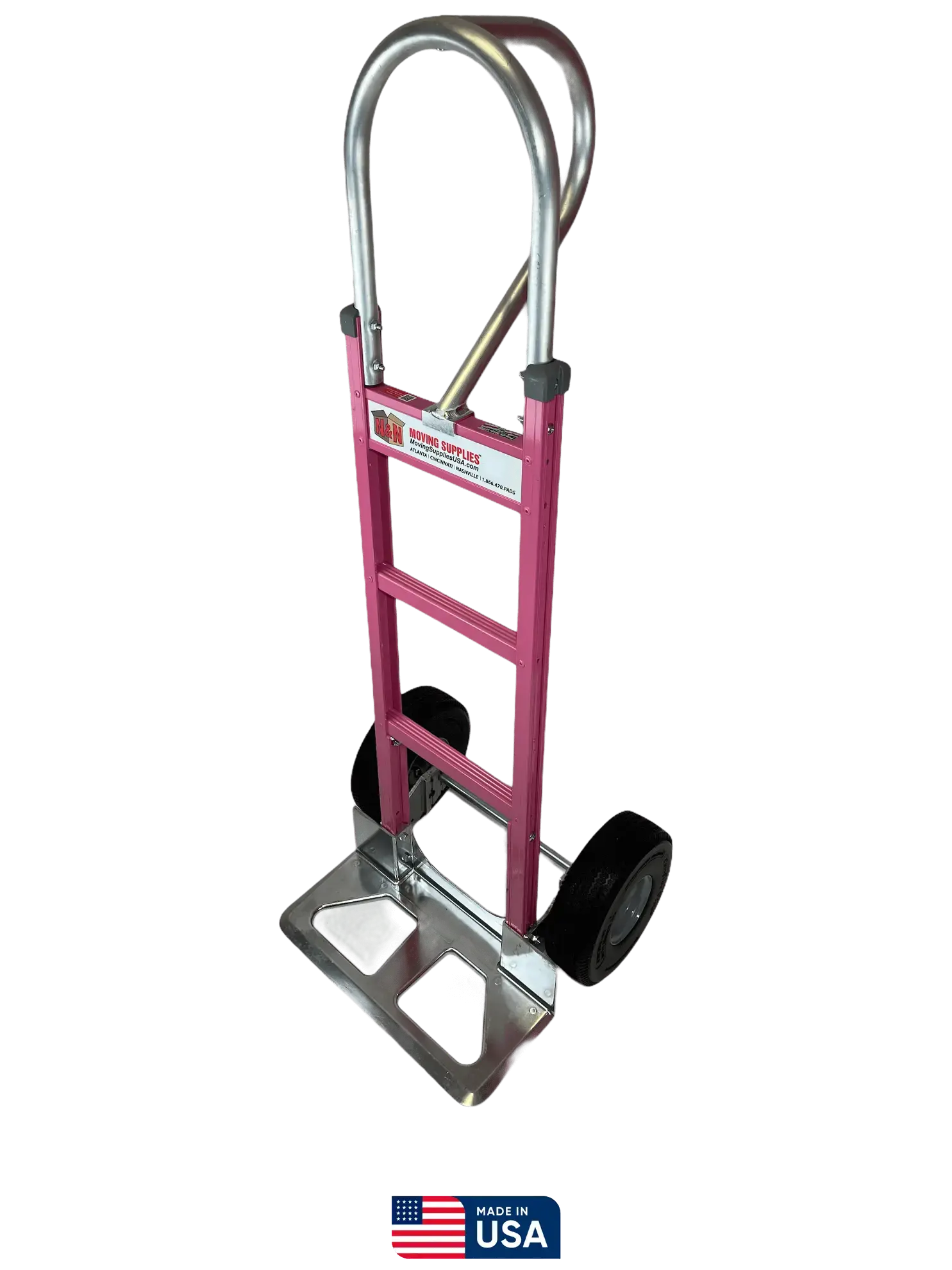 Picture of Pink Liberator Aluminum Hand Truck - Cutout Nose Plate