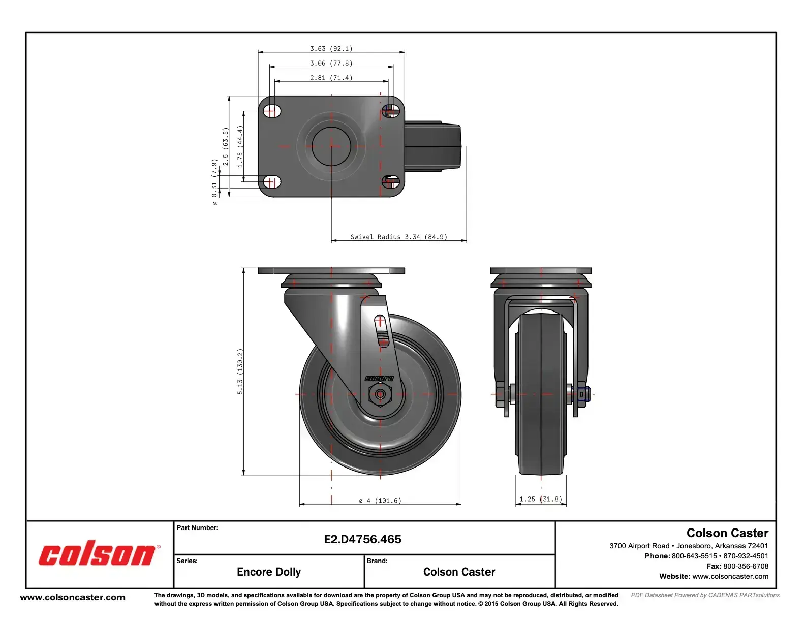Picture of Caster 4"