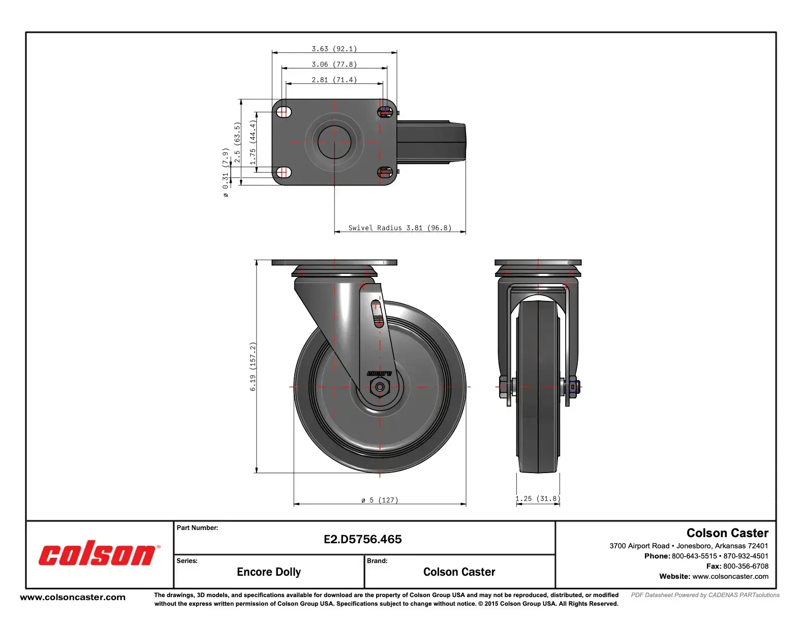 Picture of Caster 5"